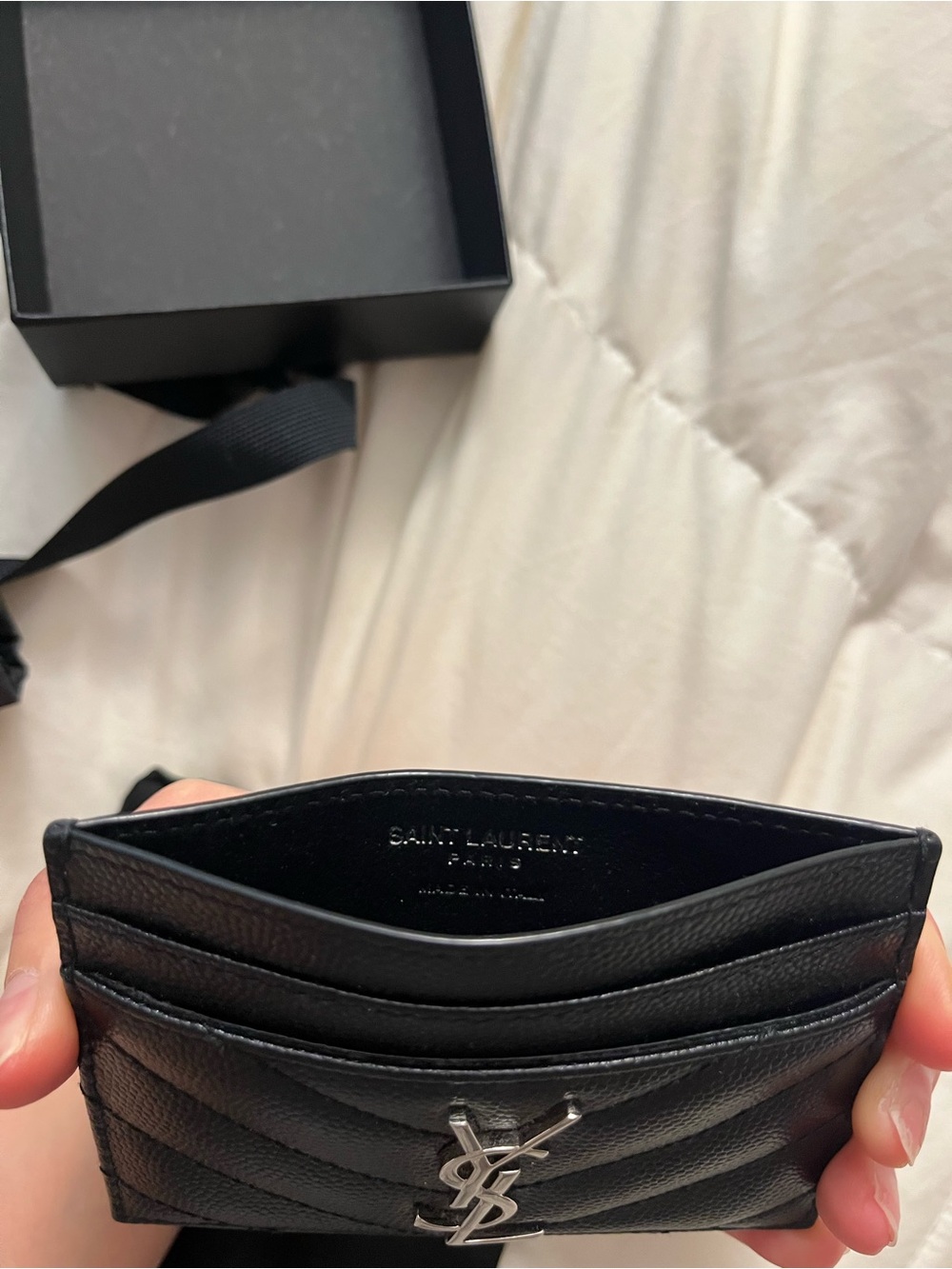 YSL Cassandre Monogram Card Wallet - Picture 6 of 9